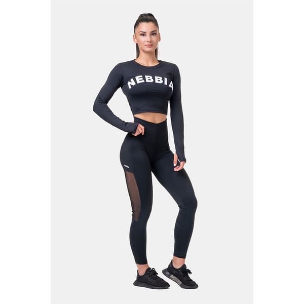 Nebbia Leggings Med Høj Talje Mesh 573 Sort XS Kvinde