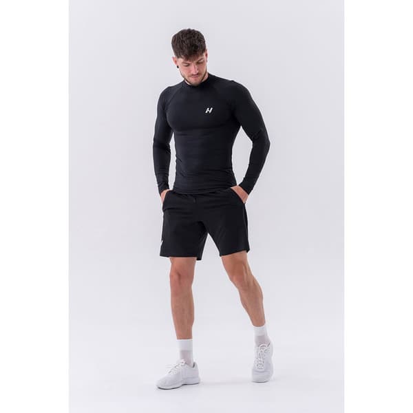 Nebbia Pitkähihainen T-paita Functional Active 328 Musta M Mies
