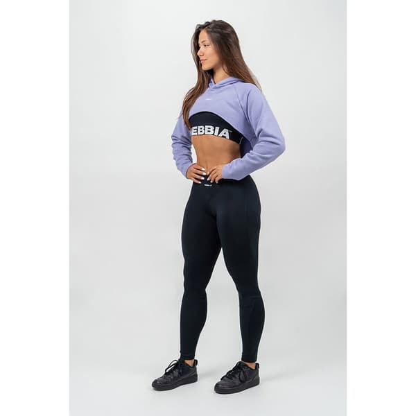 Nebbia Hættetrøje Designer Cropped Gym Time Lilla M Kvinde
