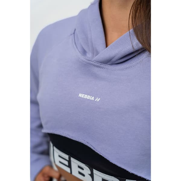 Nebbia Hættetrøje Designer Cropped Gym Time Lilla M Kvinde