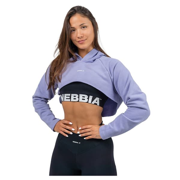 Nebbia Hættetrøje Designer Cropped Gym Time Lilla M Kvinde