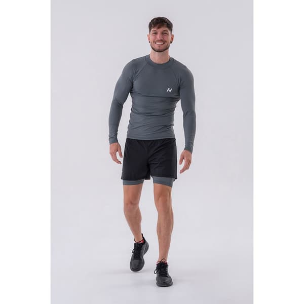 Nebbia Langærmet T-shirt Functional Active 328 Grå M Mand
