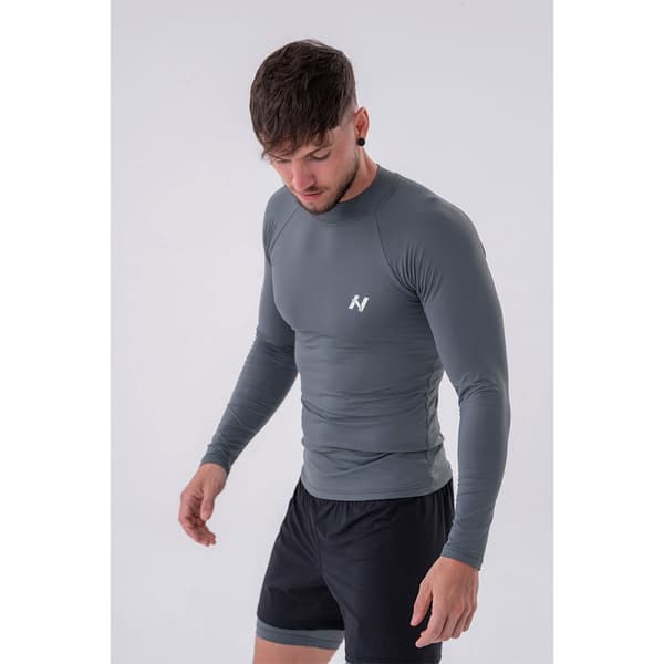 Nebbia Langærmet T-shirt Functional Active 328 Grå M Mand