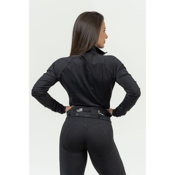 Nebbia Jakke Zip-up Intense Warm-up Sort XS Kvinde
