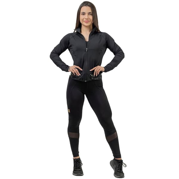 Nebbia Jakke Zip-up Intense Warm-up Sort XS Kvinde