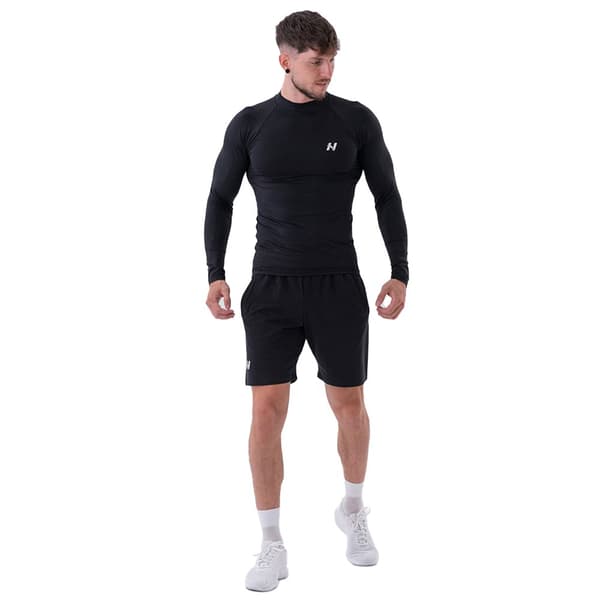 Nebbia Långärmad T-shirt Functional Active 328 Svart 2XL Man