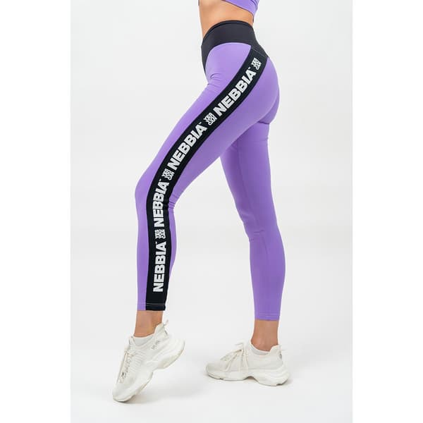 Nebbia Leggings Med Høj Talje Side Stripe Iconic Lilla XS Kvinde