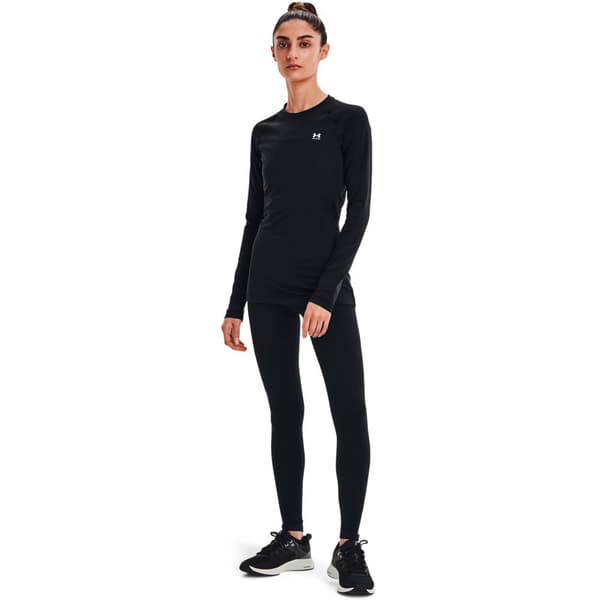 Under Armour Langærmet T-shirt Coldgear Authentics Crew Sort S Kvinde
