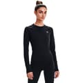 Miniatyrbillede 1 af 4: Under Armour Langærmet T-shirt Coldgear Authentics Crew Sort S Kvinde