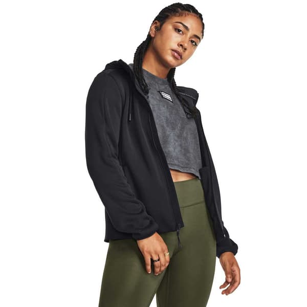 Under Armour Sweatshirt Med Full Dragkedja Essential Swacket Svart XS Kvinna