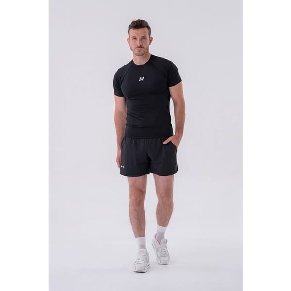 Nebbia Kortärmad T-shirt Functional Slim-fit 324 Svart 2XL Man