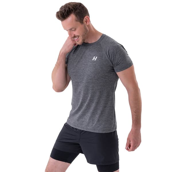Nebbia Kortärmad T-shirt Lightweight Sporty 325 Grå 2XL Man