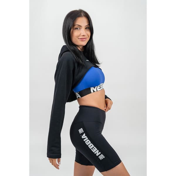 Nebbia Huppari Designer Cropped Gym Time Musta XS Nainen