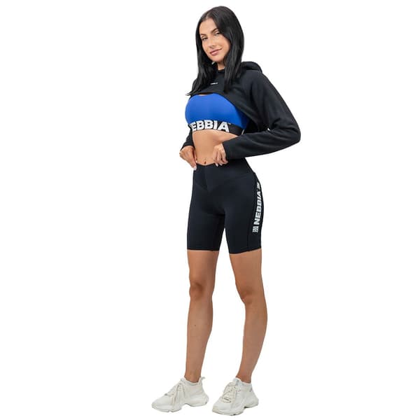 Nebbia Luvtröja Designer Cropped Gym Time Svart XS Kvinna