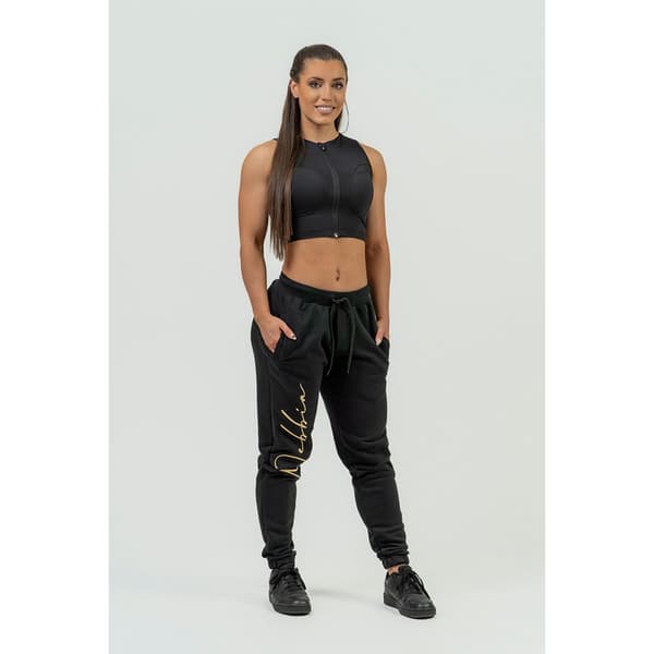 Nebbia Joggare High-waist Intense Signature Gold Svart XS Kvinna