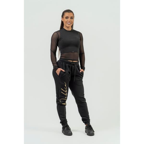 Nebbia Joggare High-waist Intense Signature Gold Svart XS Kvinna