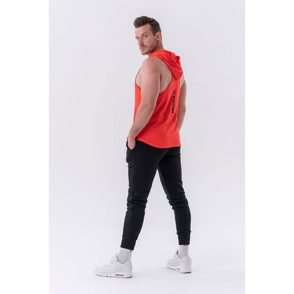 Nebbia Ærmeløs T-shirt Fitness With A Hoodie 323 Orange 2XL Mand