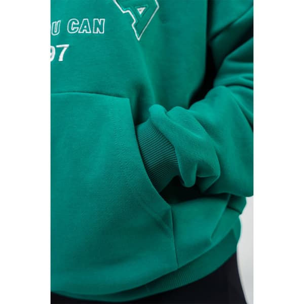 Nebbia Hættetrøje Branded Oversized Gym Rat Grøn S Kvinde