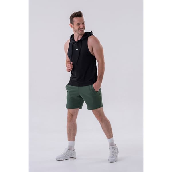 Nebbia Ærmeløs T-shirt Fitness With A Hoodie 323 Sort 2XL Mand