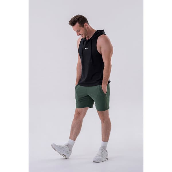 Nebbia Ærmeløs T-shirt Fitness With A Hoodie 323 Sort 2XL Mand