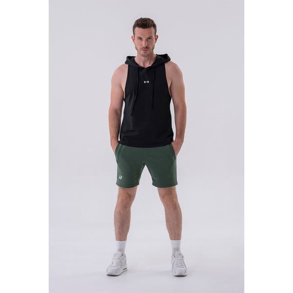 Nebbia Ærmeløs T-shirt Fitness With A Hoodie 323 Sort 2XL Mand