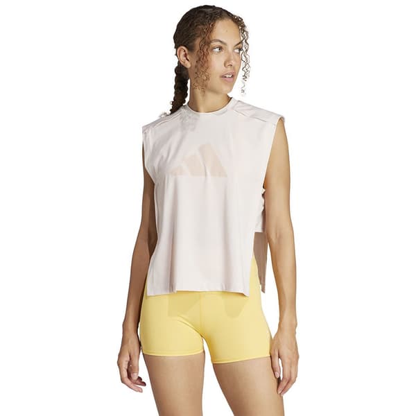 Adidas Hihaton T-paita Power Performance Big Logo Violetti M Nainen