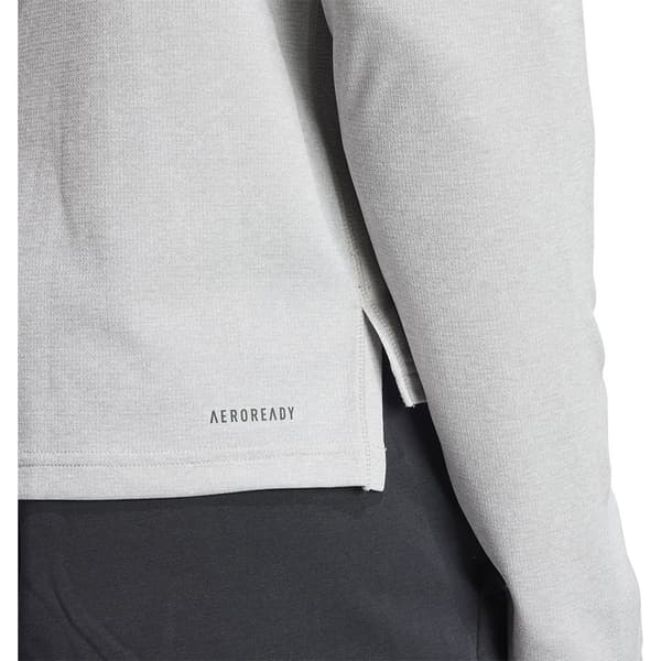 Adidas Halv Lynlå Sweatshirt Train Essentials Grå S Mand