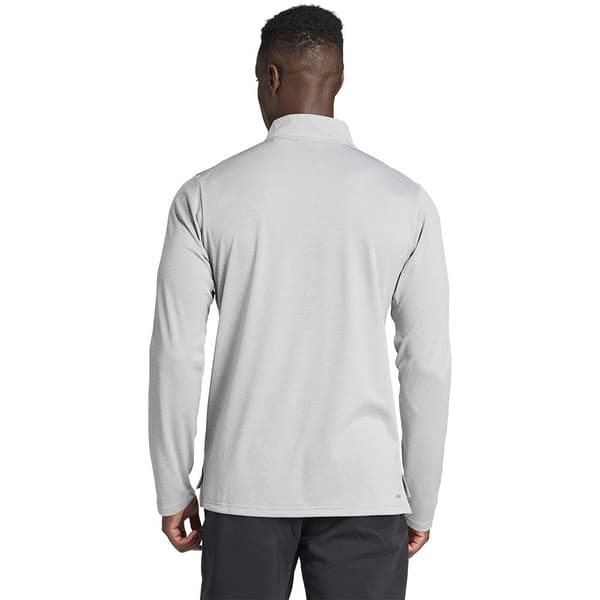 Adidas Halv Lynlå Sweatshirt Train Essentials Grå S Mand