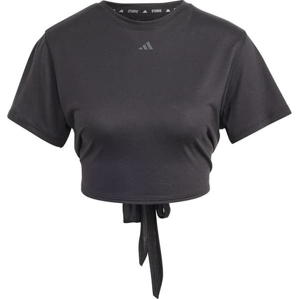 Adidas Lyhythihainen T-paita Yoga St Wrap Musta XS Nainen