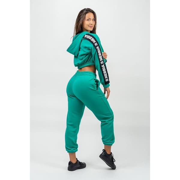 Nebbia Joggare Oversized With Pockets Gym Time Grönt L Kvinna