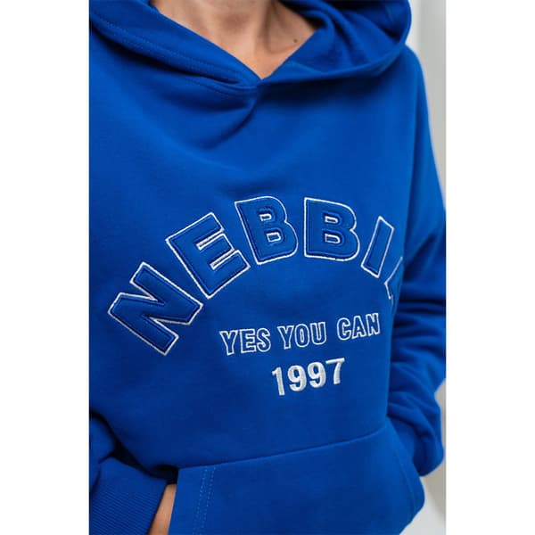 Nebbia Hættetrøje Branded Oversized Gym Rat Blå XS Kvinde