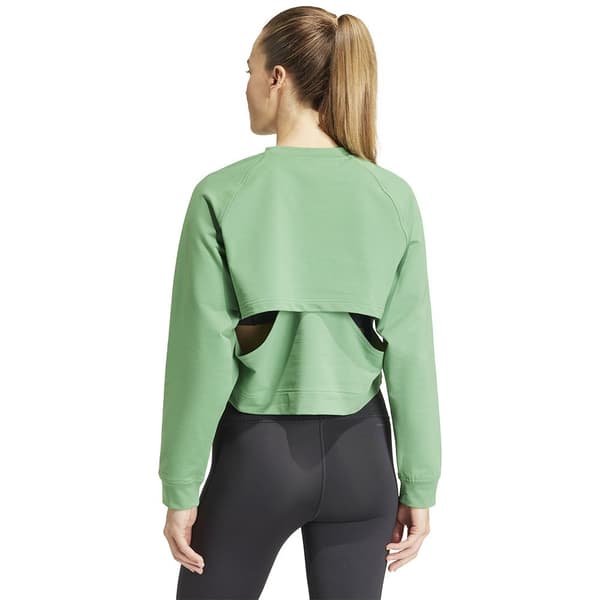Adidas Huppari Power Cover Up Vihreä S / Regular Nainen