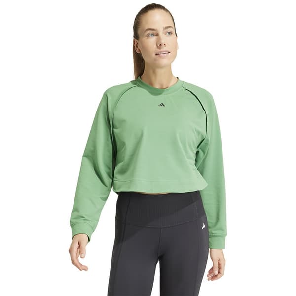 Adidas Huppari Power Cover Up Vihreä S / Regular Nainen