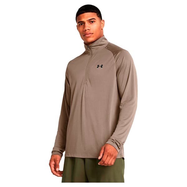 Under Armour Langærmet T-shirt Med Halv Lynlås Tech™ 2.0 Beige M / Regular Mand