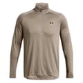 Miniatyrbillede 3 af 4: Under Armour Langærmet T-shirt Med Halv Lynlås Tech™ 2.0 Beige L / Regular Mand