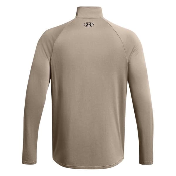 Under Armour Langærmet T-shirt Med Halv Lynlås Tech™ 2.0 Beige L / Regular Mand