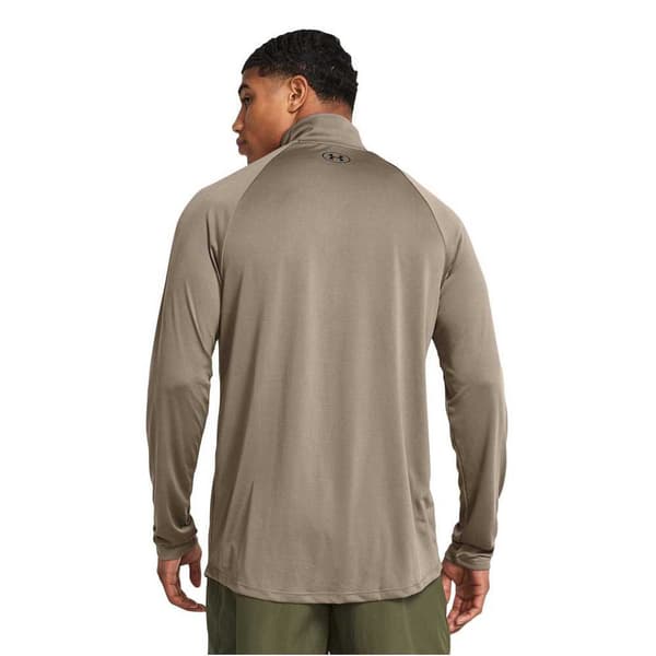 Under Armour Langærmet T-shirt Med Halv Lynlås Tech™ 2.0 Beige L / Regular Mand