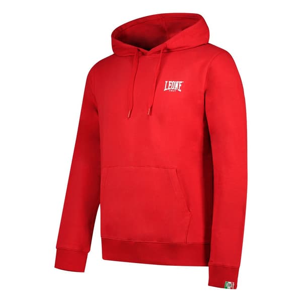 Leone Apparel Luvtröja Basic Small Logo Röd L Man