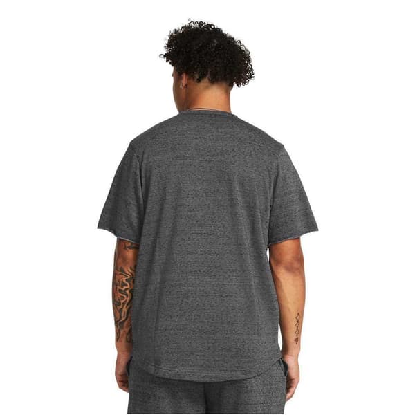 Under Armour Kortärmad T-shirt Rival Terry Colorblock Grå S / Regular Man