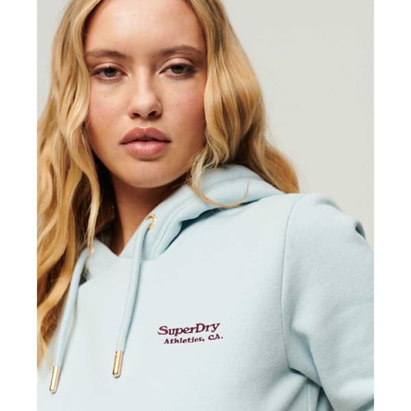 Superdry Luvtröja Essential Logo Blå XS Kvinna
