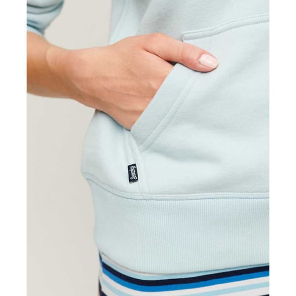 Superdry Luvtröja Essential Logo Blå XS Kvinna