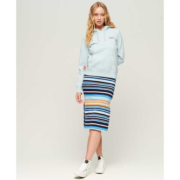 Superdry Luvtröja Essential Logo Blå XS Kvinna