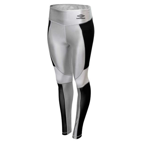 Umbro Heijastava Leggingsit Tech Performance Musta,Hopeinen M Nainen