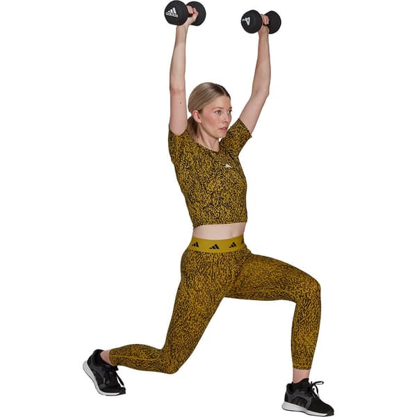Adidas Leggings Camo Grøn S Kvinde