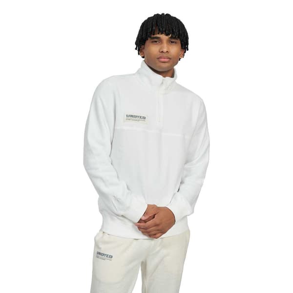 Umbro Halv Lynlå Sweatshirt Undyed Hvid 2XL Mand