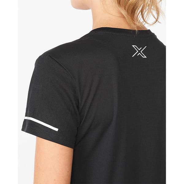 2xu Kortærmet T-shirt Aero Sort XS Kvinde