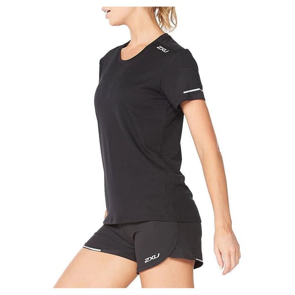 2xu Kortærmet T-shirt Aero Sort XS Kvinde