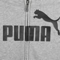Miniatyrbild 4 av 4: Puma Sweatshirt Med Full Dragkedja Ess Big Logo Grå 13-14 Years Pojke