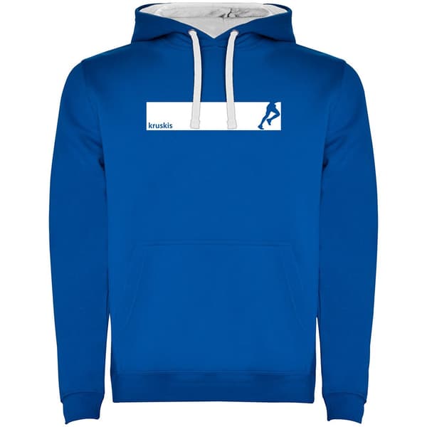 Kruskis Hættetrøje Frame Run Two-colour Blå 2XL Mand