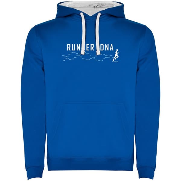 Kruskis Hættetrøje Runner Dna Two-colour Blå 3XL Mand